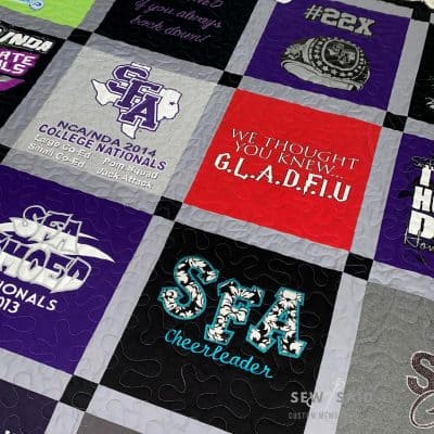 Cornerstone Custom Memory T-Shirt Quilts by SewISaid.com