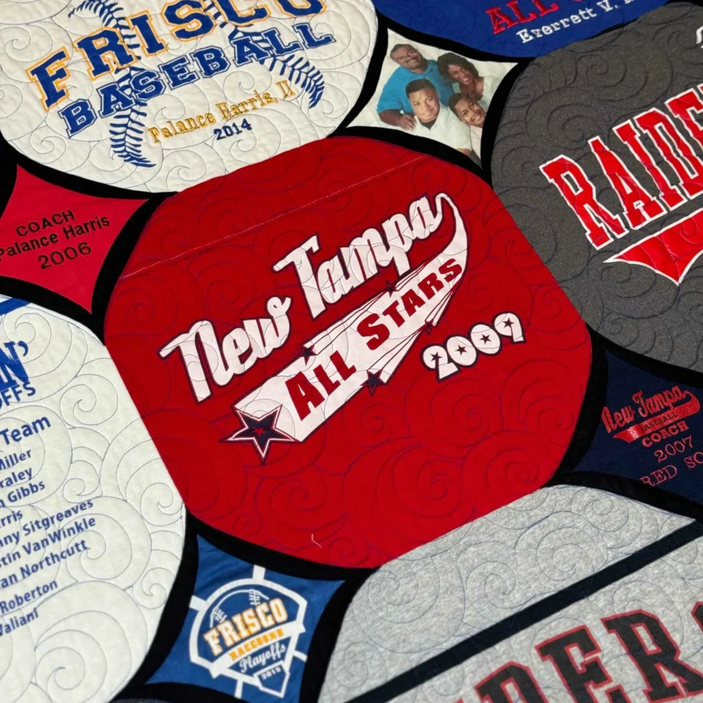 Custom Memory T-Shirt Quilts created for Sew I Said customers